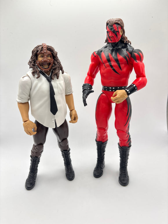 WWE loose Kane & Mankind Figure