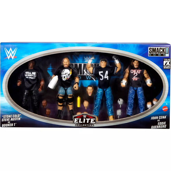 WWE Smackdown 25th Anniversary Elite Collection Action Figure Set - 4pk