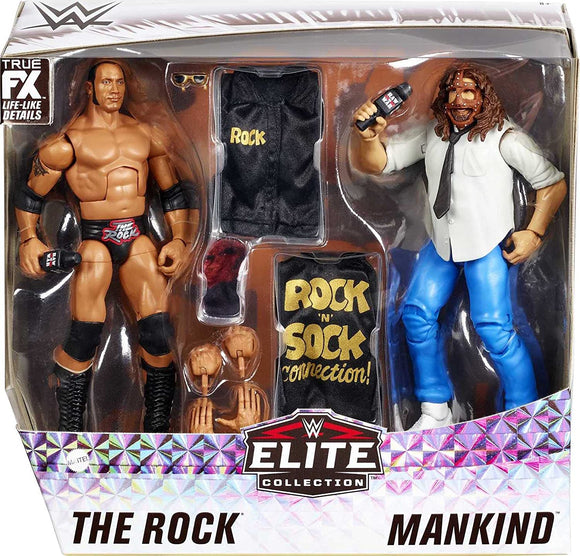 WWE Elite 2 pack Rock and Mankind